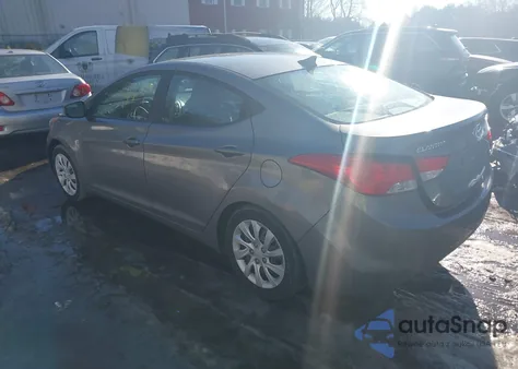 2012 Hyundai Elantra Gls from USA, damaged, VIN 5NPDH4AEXCH073556